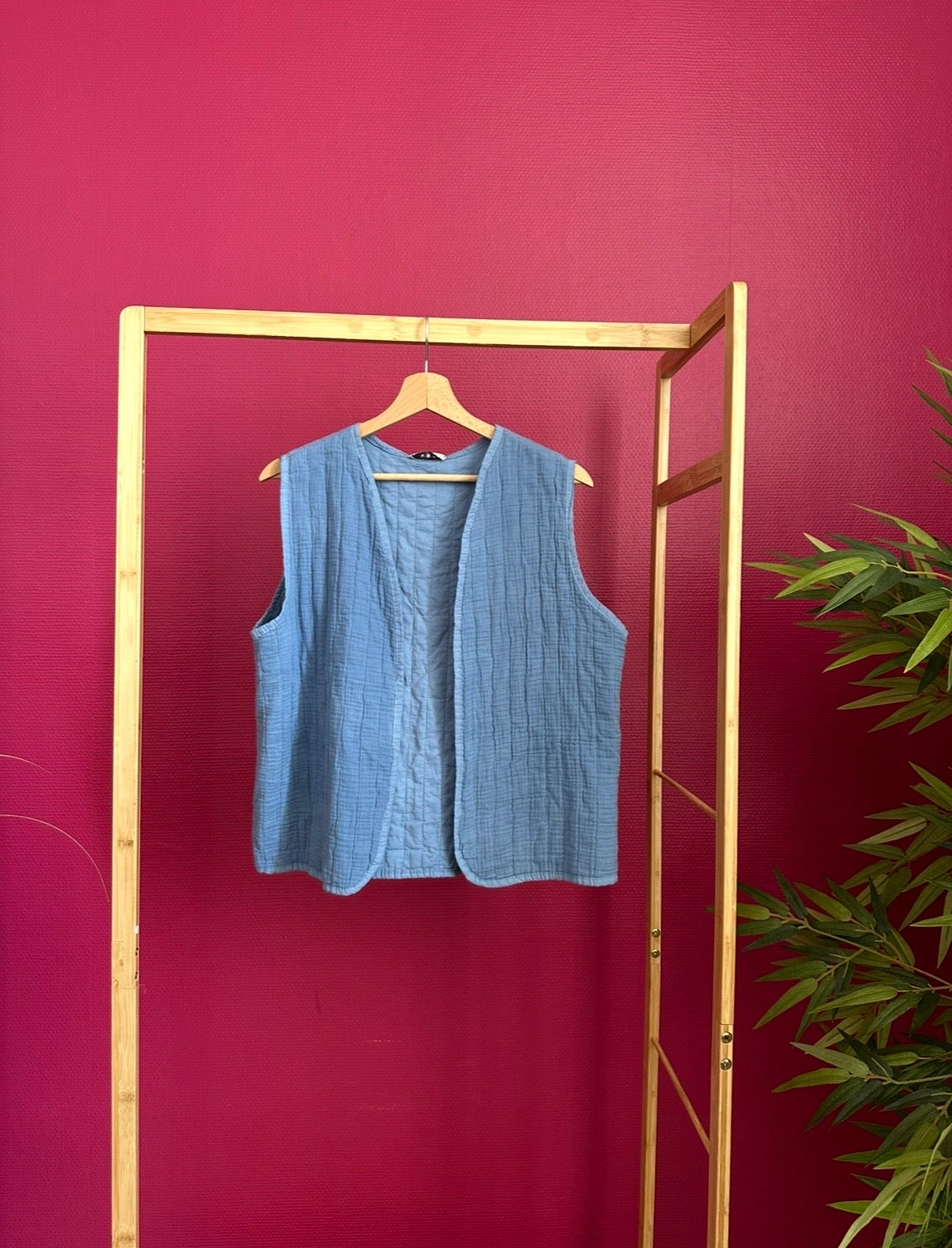 Gilet Matelassé Bleu