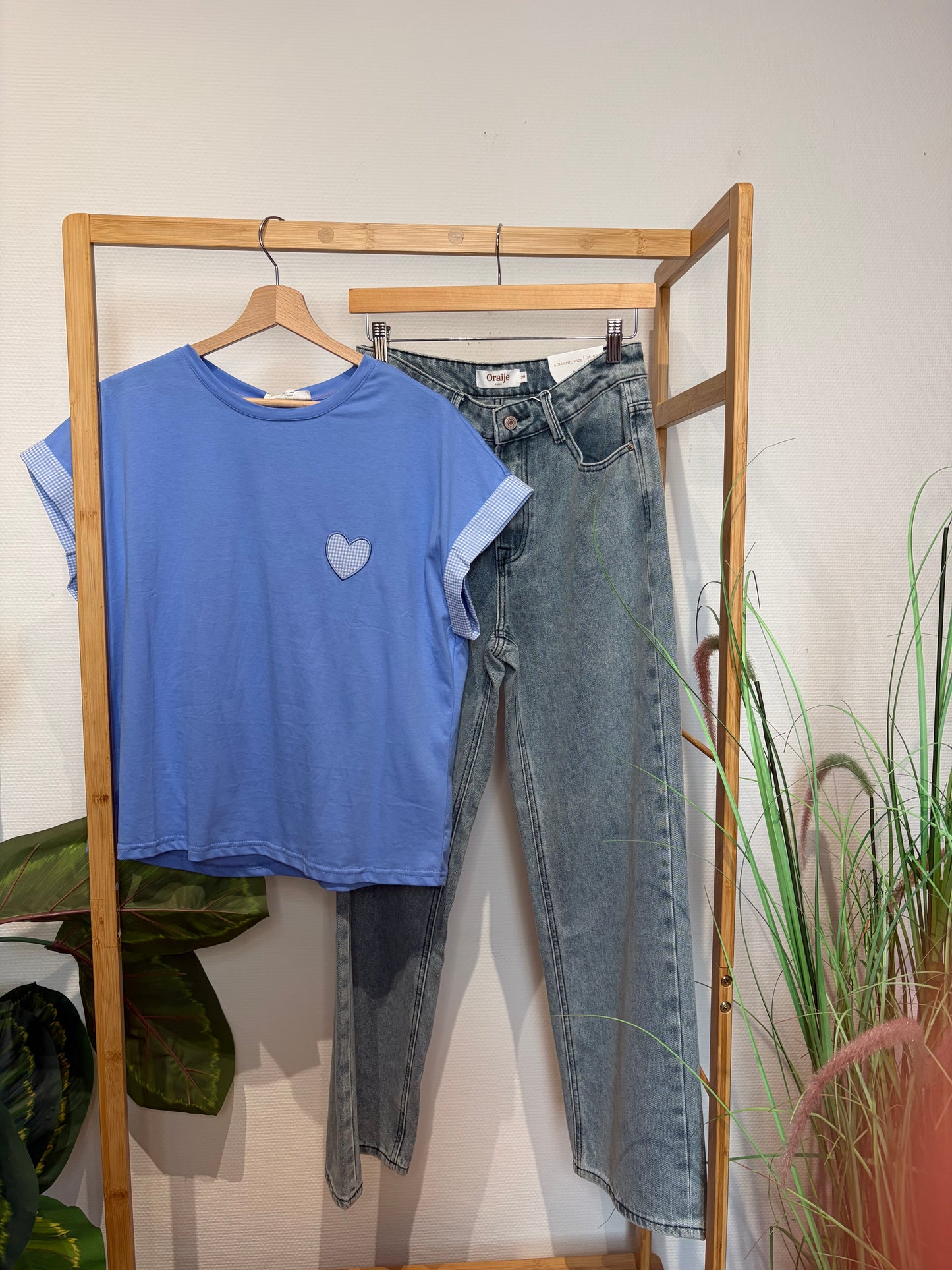 T-shirt coeur vichy