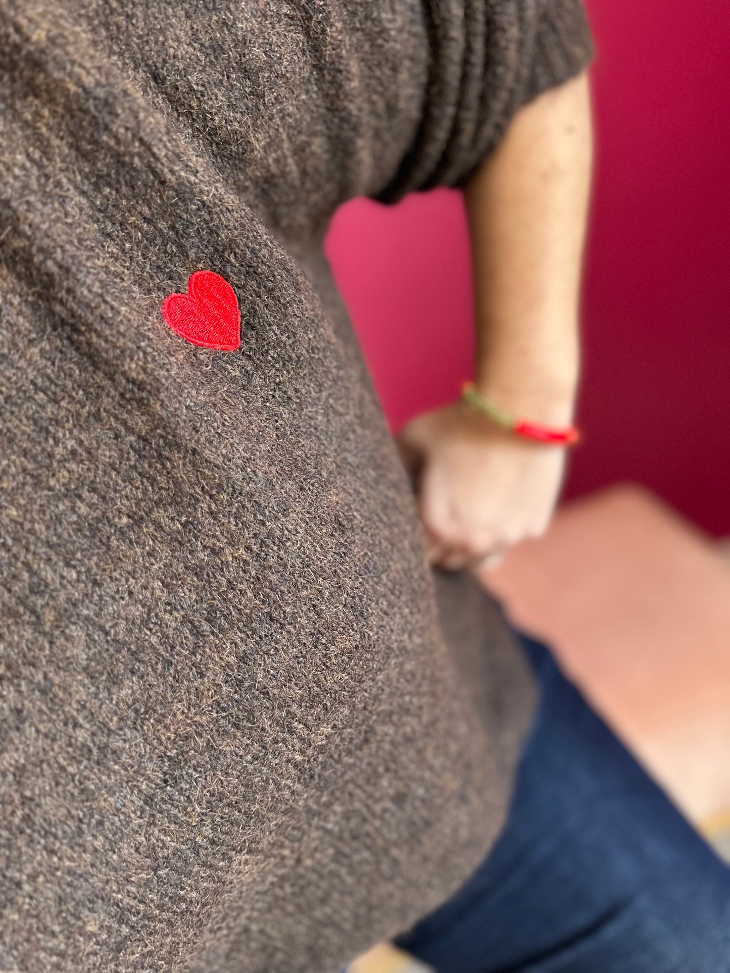 Pull Chocolat Coeur