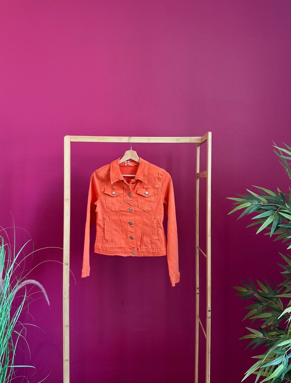 Veste en Jean Orange