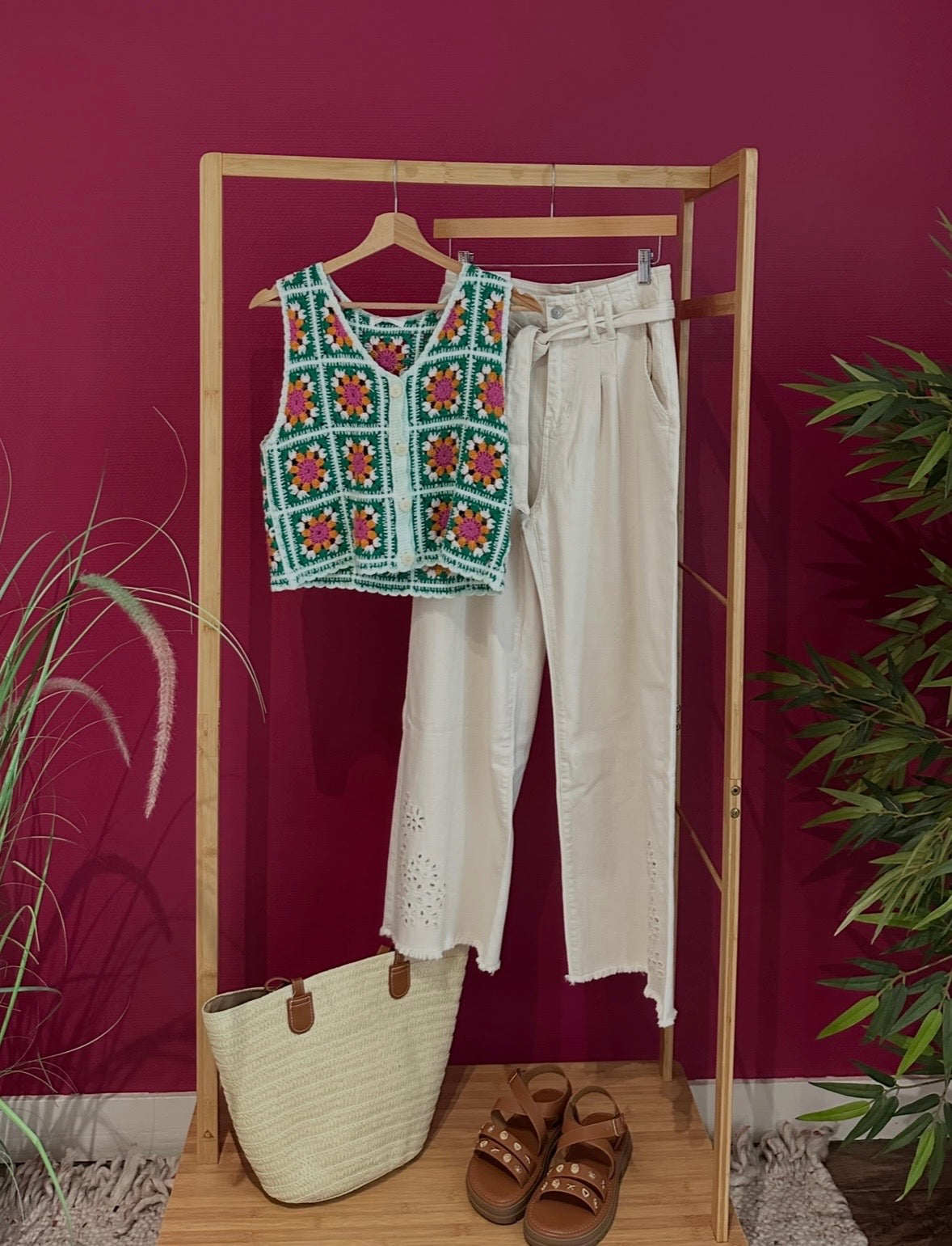 Pantalon Beige Élégance