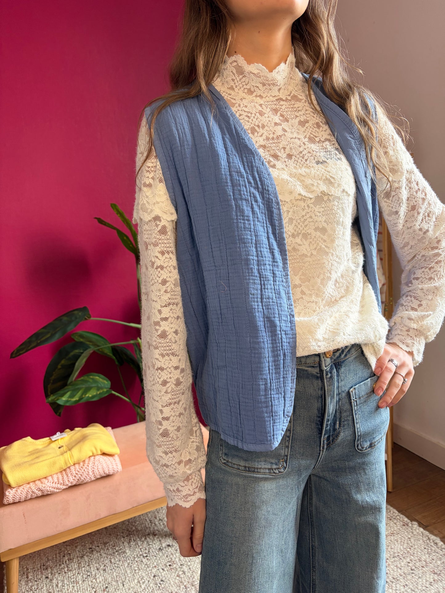 Blouse en dentelle Lana