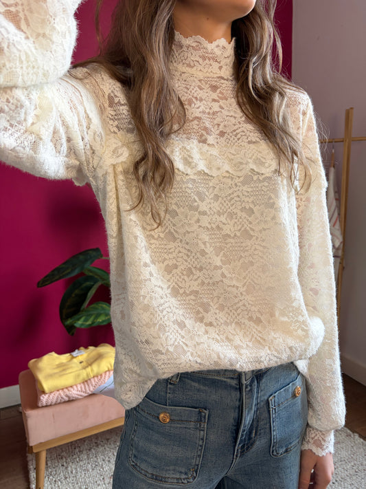 Blouse en dentelle Lana