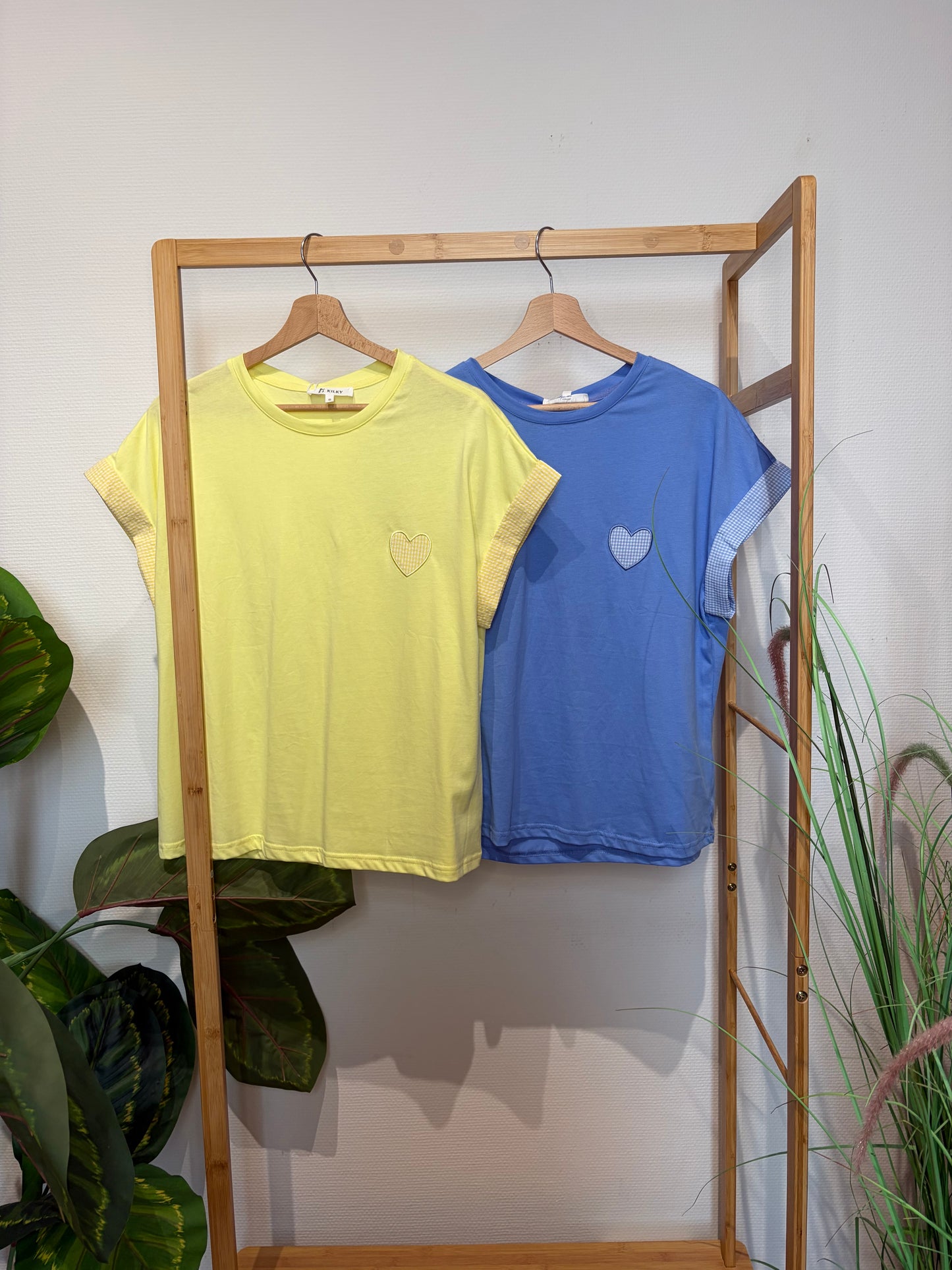 T-shirt coeur vichy