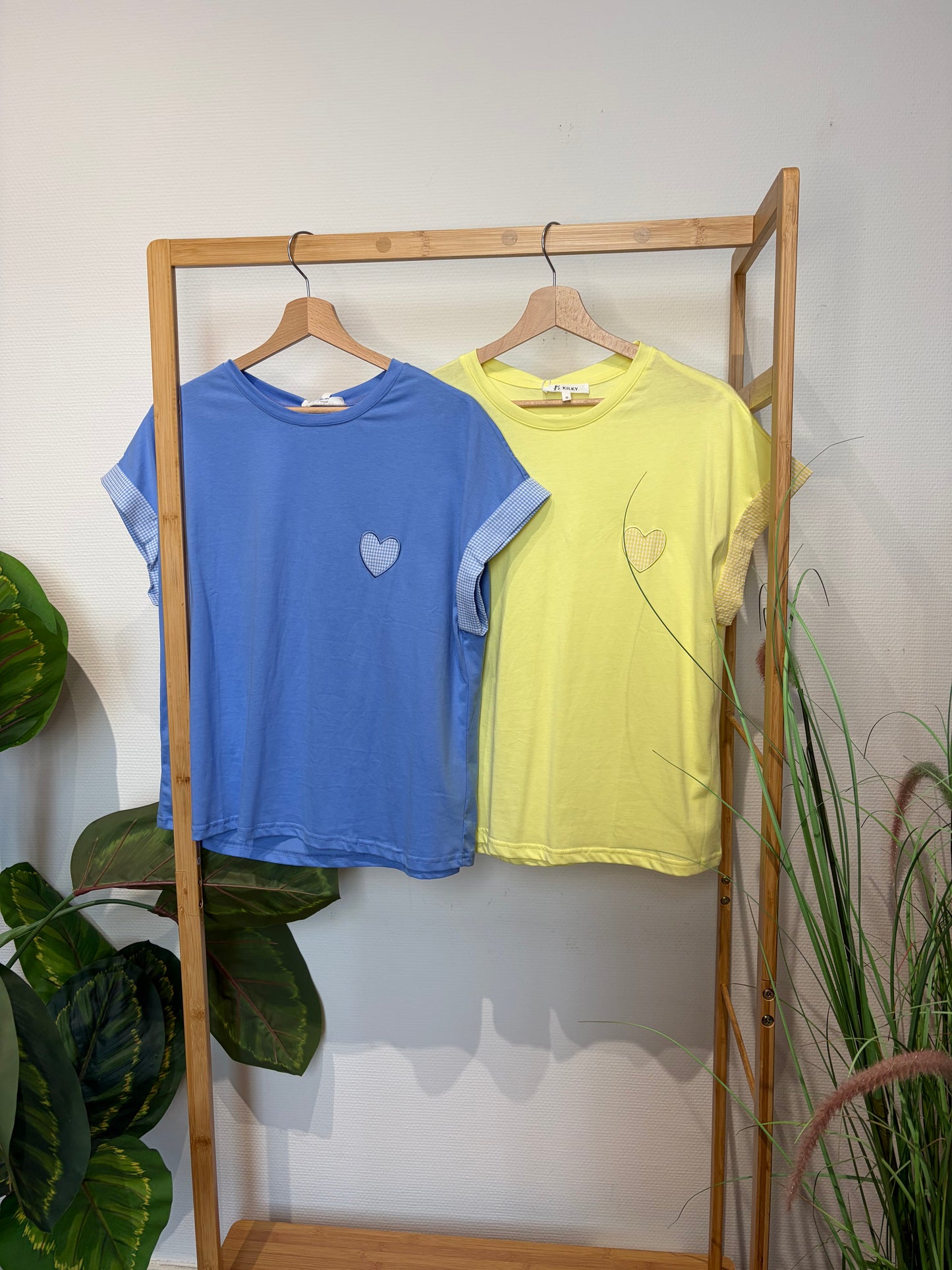 T-shirt coeur vichy